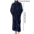 thumbnail image 3 of Abbracc Wearable Blanket Sweatshirt Homewear Winter Loungewear Zipper Lounger Robe Men, 3 of 9