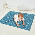 thumbnail image 2 of Blue Cartoon Unicorn Rainbow Cloud Star Balloon Blanket,Comfortable Soft Flannel Throw Blanket,All Season,Warm Lightweight Blankets for Sofa Bed Couch Living Room Chair,30"x40", 2 of 4