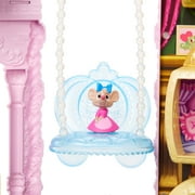 Disney Princess Pet Palace & Cinderella Fashion Doll with 2 Animal Friends & 20+ Furniture & Accy