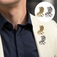 thumbnail image 3 of Qarigey Broche de Animal para hombre, alfiler de aleación de Zinc, joyería de traje de moda Retro para citas, regalo de fiesta, adornos de joyería Ropa, zapatos y accesorios Miscelánea Oro antiguo Qarigey AP015289-01, 3 of 6