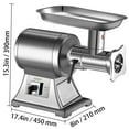 VEVORbrand Commercial Electric Meat Grinder,550lbs/h 1100W Electric