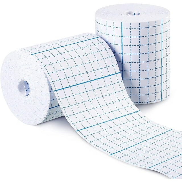 EcoNesxp Roll Non Woven Covering Roll Elastic Tape Non Woven Adhesive Bandage Breathable Bandage Tape Adhesive Wrap Bandage Protective Elastic Bandage Roll Film 94 Yards 4 Inch