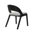 thumbnail image 4 of Benjara 5 Piece Dining Table with Sloped Curved Back Chairs, Brown and Gray, 4 of 5