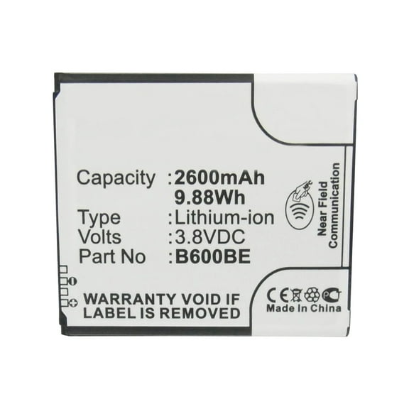 Batteries N Accessories BNA-WB-L3621 Cell Phone Battery - Li-Ion, 3.8V, 2600 mAh, Ultra High Capacity Battery - Replacement for Samsung B600BC Battery