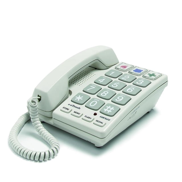 Teléfono con funciones con cable Cortelco Big Button 240085-VOE-21F