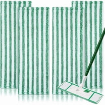 4 Pack Mop Pads Compatible with Libman Wet & Dry Microfiber Mop, Reusable Easy to Replace Microfiber Cloth Mop Head Pads, Washable Mop Replacement Head for Multi-Surface Floor Cleaning 18.5 * 6.3inch