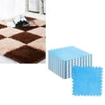 thumbnail image 2 of 10PCS Plush Puzzle Foam Floor Mat, Square Interlocking Carpet Tiles  Tiles Play Mat Baby Play Mats Baby Puzzle Mat Children Rug Soft Climbing Area Rugs, 2 of 8