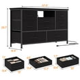 thumbnail image 2 of KTENME 2024 New Wide Dresser with 8 Large Drawers for 55" Long TV Stand, Fabric Drawer for Bedroom with Power Outlet, Chests of Drawers for Bedroom, Living Room, Entryway, 2 of 9