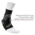 thumbnail image 4 of McDavid MD5122 Ankle Sleeve/4-Way Elastic w/Figure-8 Straps, Adult XL, BLACK, 4 of 15