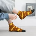 thumbnail image 2 of Pofeuu Dinosaurs and Leaves Print 30cm Socks, Adult Running Hiking Socks for Youth and Adult, 2 of 7