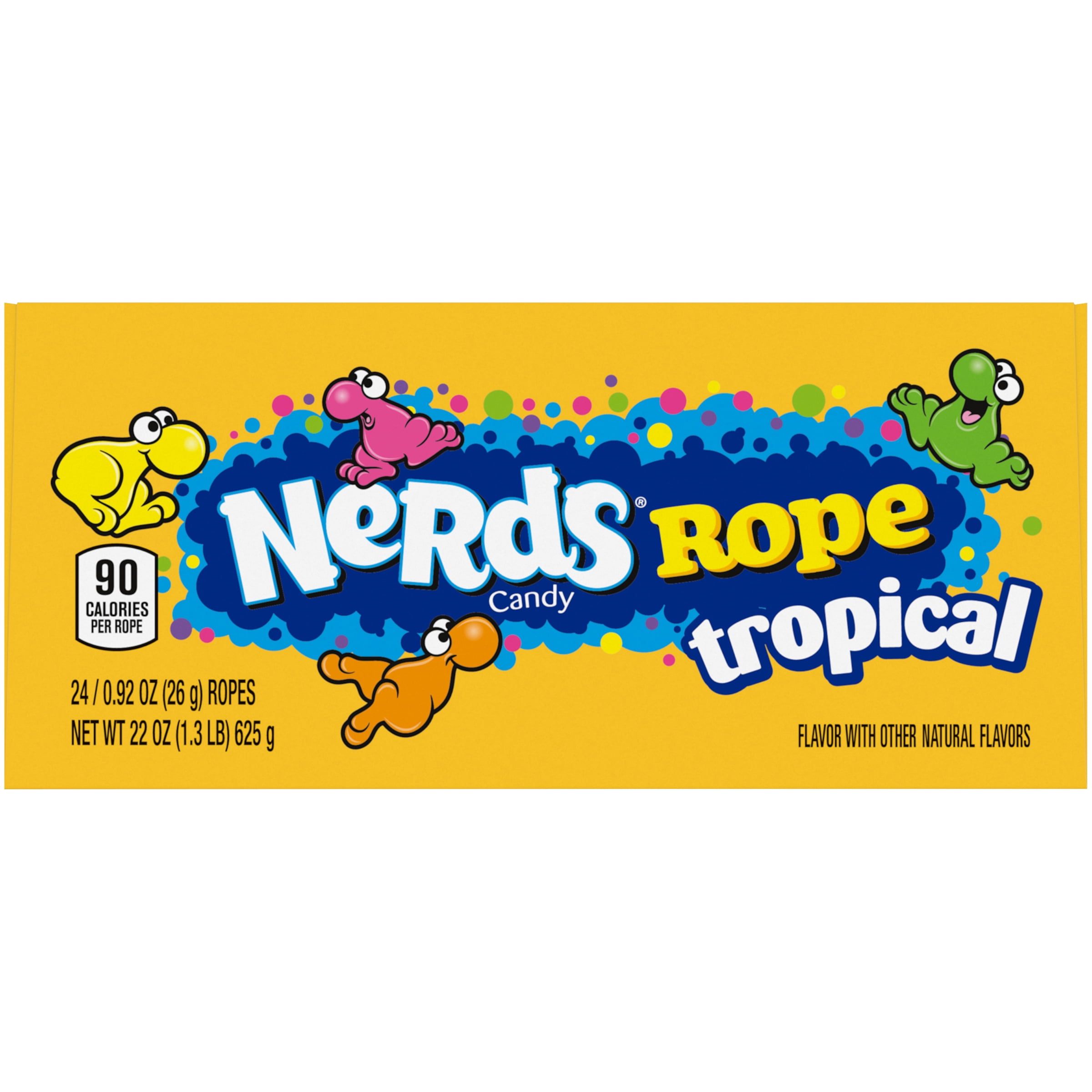 Nerds Rope Tropical Candy, 0.92 oz, 24 Ct
