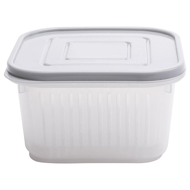 pequeña caja de almacenamiento Contenedor de caja de almacenamiento de alimentos frescos Mantenga de productos frescos Escurridor de material de grado alimenticio Magideal pequeña caja de almacenamiento