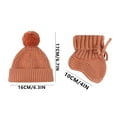 thumbnail image 3 of Warm And Cosy Baby Booties and Hat Set for Newborns, Fashionable Knitted Hat & Socks for Photoshoots and Everyday Use, 3 of 9