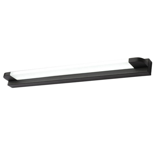 Lámpara LED moderna para tocador de baño, espejo de maquillaje, lámpara frontal sobre espejo de pared Negro Blanco cálido