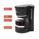 thumbnail image 3 of Cafetera de goteo Elite Gourmet 750 ml Color negro, 3 of 4