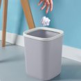 thumbnail image 6 of Coorders Bathroom Trash Can Small Garbage Can Plastic Wastebasket Trash For Toilet Office Bedroom Living Room With Pressure Ring, 6 of 7