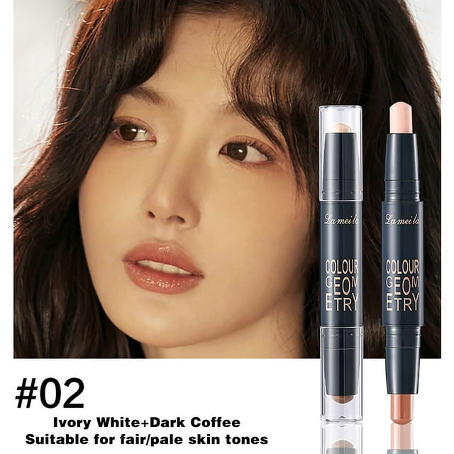 Online Shopping Naittoop High Gloss Dressing Stick Female Double Head-use Nose Shadow Dressing High Gloss Powder Concealer Shadow