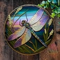 thumbnail image 5 of kjfeif 3D Colourful 5.9" Dragonfly Acrylic Modern Boho Hanging Decoration - Realistic Pattern Design - Home Decor for Wall Office Home Living Room Indoor Wall Sculptures, 5 of 5