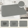 thumbnail image 5 of Large Diatomaceous Stone Dish Drying Mat, Quick Dry Coffee Bar Mats for Countertop, Dishes, Cups, and Utensils Dark Gray 15.7*11.8 inch, 5 of 7