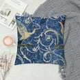 thumbnail image 2 of COMIO Chinoiserie Pillow Covers White Crane Blue Background Outdoor Pillows Throw Square Cushion Cover Decor for Bedroom Couch Bed Living Room Sofa Chair, 2 of 5