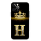 thumbnail image 1 of Funda de silicona suave para iPhone, carcasa con letras de corona de diamante, 11, 13, 12, 14 Pro, 14 Pro, Max, XS, XR Fivean unisex, 1 of 2