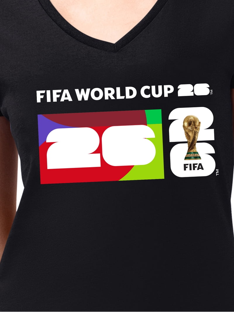 FIFA World Cup 2026 Women's Black Box Graphic Soccer Tee - Walmart.com