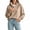 A Beige, variant on Oversized Sweaters for Women Trendy Half Button Standing Collar Pullover Tops Soft Comfy Long Sleeve Business Casual Work Knit Sweater,Sizes S-3XL