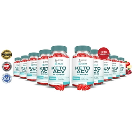 (10 Pack) Keto Genesis ACV Gummies 1000MG Dietary Supplement 600 Gummys