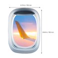 thumbnail image 4 of 3 Hojas de Calcomanías Creativas Simuladas para Ventanas de Aviones PENGJTMXG, 4 of 5