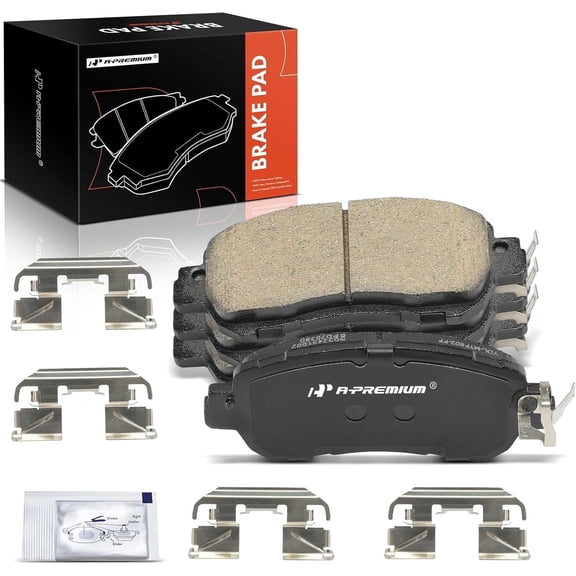 A-Premium Front Ceramic Disc Brake Pads Set Compatible with Nissan Versa 2020-2022 Kicks 2018-2022 4 Pcs
