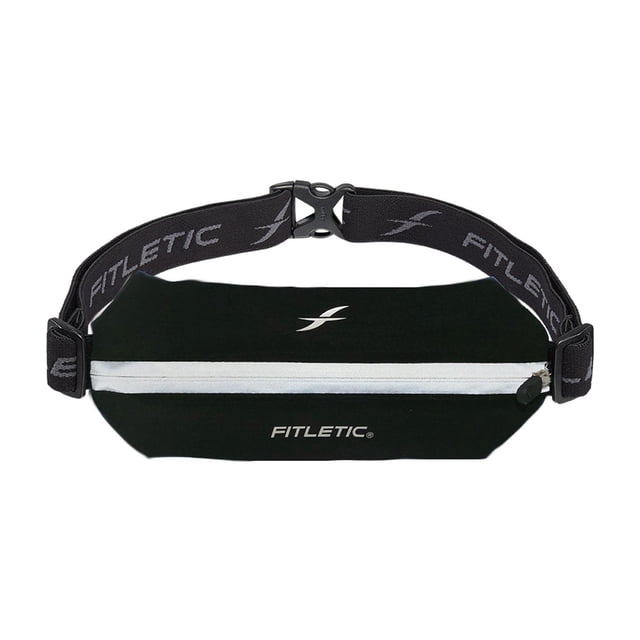 Cinturón de Carrera Fitletic Mini Sport Plus Negro Unitalla