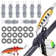 thumbnail image 1 of Magnetic Lure Hooker, Lure Magnetic Automatic Hooker, Magnetic Fishing Rod Holder Hook Keeper, Fly Fishing Magnetic Fly Holder Fishing Tool, Fishing Lure Bait Holder for Fishing Tackle White 8pcs, 1 of 8
