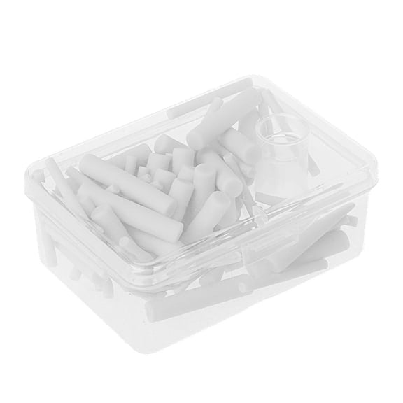 ZPAQI 70 Counts Mechanical Pencil Eraser Refills Replacement Erasers with Storage Box