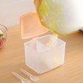 thumbnail image 3 of Pot à Épices en Plastique Portable 2 Compartiments avec Couvercle et Cuillère, 3 of 9