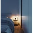 thumbnail image 3 of Glownest Bedside Table with LED Light, Wireless Charging, Walnut Wood, Touch Switch, Modern Nightstand for Bedroom, 3 of 5