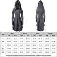 thumbnail image 2 of Vestido Vestido de fiesta con botones para mujer, vestido gótico Retro ajustado, ropa de Cosplay para fiesta de adultos Ygjytge Gris T M para Mujer, 2 of 6