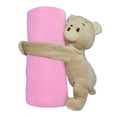 thumbnail image 1 of Sabana Para Bebé Frazada Rosa Con Sujetador Oso Importadora La Merced Fieltro Hipoalergénico, 1 of 6