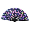 thumbnail image 4 of Esquirla Foldable Hand Fan Dance Fan Large Handheld Fan for Wedding Birthday Festival Jellyfish, 4 of 8