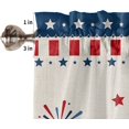 thumbnail image 5 of Curtain Valances for Windows, 4th of July Truck Red and Blu Patriotic Retro Rod Pocket Valance Window Treatments Short Curtains for Kitchen Bathroom Living Room 54 x 18 Inches, 1 Panel, 5 of 6