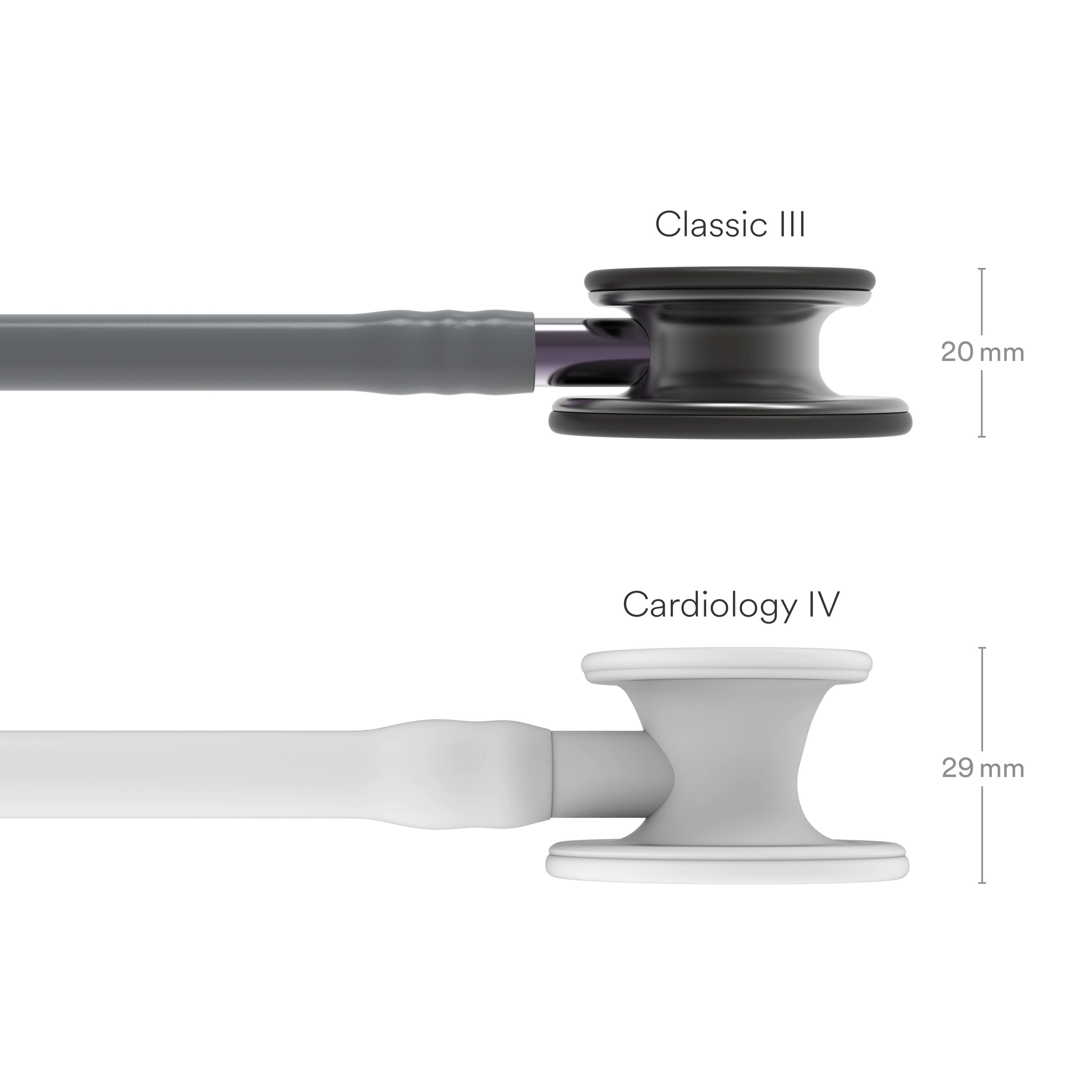 3M Littmann Classic III Monitoring Stethoscope, Stainless Steel Smoke-Finish Chestpiece, 27" Black Tube, Violet Stem and Smoke Headset