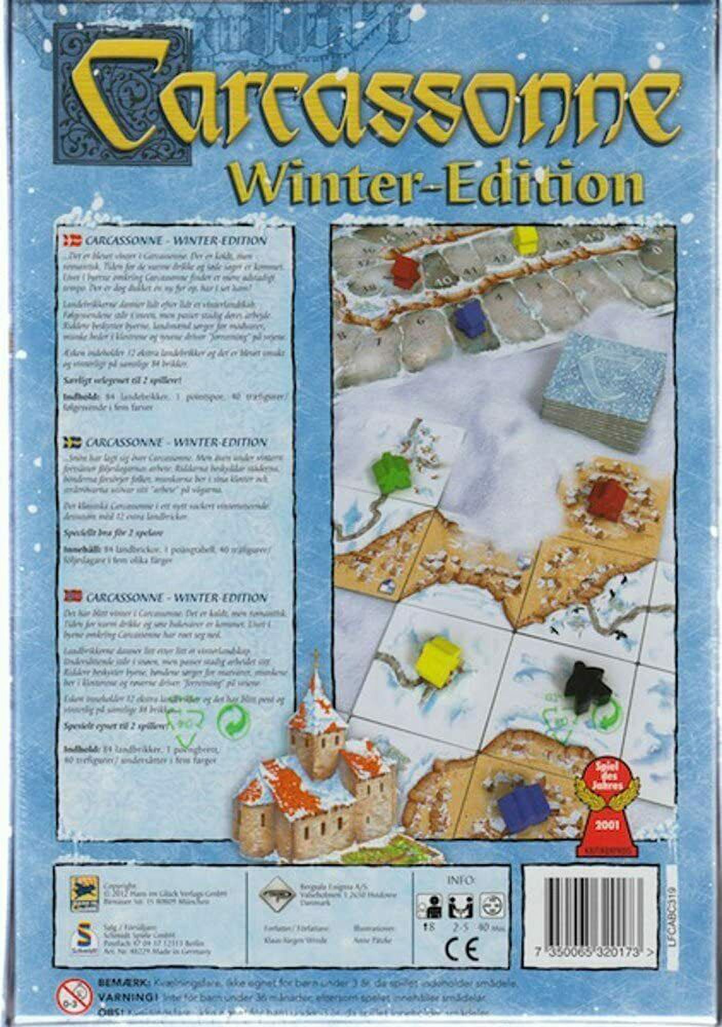 English version of the board game Carcassonne winter edition English version of the board game Carcassonne winter edition