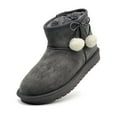 thumbnail image 2 of Kids Winter Snow Boots, Girls Boys Comfy Faux Fur Lined Short Boots Slip On Furry Outdoor Warm Ankle Boot, 2 of 7