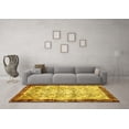 thumbnail image 3 of Ahgly Company Indoor Round Persian Yellow Traditional Area Rugs, 7' Round, 3 of 4