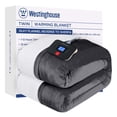 thumbnail image 1 of Westinghouse Electric Blanket Heated Blanket | 10 Heating Levels & 1 to 12 Hours Heating Time Settings | Flannel to Sherpa Reversible 62x84 Twin Size, 1 of 8