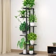 thumbnail image 2 of Soporte para pntas en s Múltiples estantes para s Estantes para s Estante organizador de almacenamiento Pantal para interior Jardín libre Negro 108cm CUTICAT Estante floral de hierro, 2 of 8