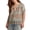Multicoloured - turqaqua, variant on Lucky Brand Womens Ruched Shoulders Peasant Blouse, Multicoloured, Medium