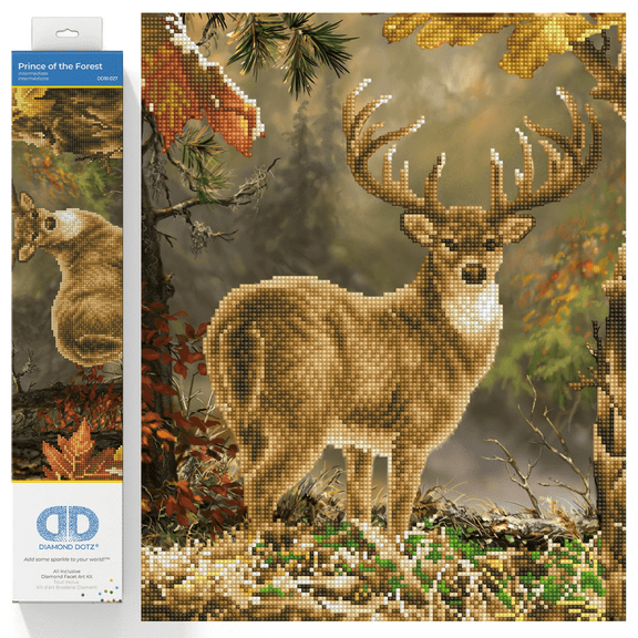 Diamond Dotz Prince of the Forest Diamond Painting Kits for Adults - Diamond Art Kits a Relaxing Creative Craft Kit with Dotz Gems 16x20