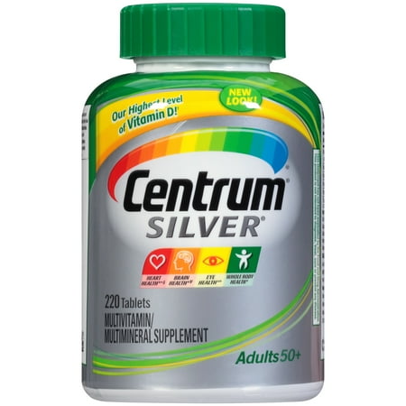 Centrum Argent Adulte multivitamines / 220 Supplément Count