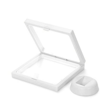 - Floating Suspended Display Presentation Case Holder Stand Jewelry Rings Earrings Pendant Storage Holder Box