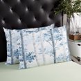 thumbnail image 3 of Waterproof Outdoor Throw Pillows with Inserts 12"x20" Set of 2, Blue Ombre Leaves Soft Decorative Pillowcases for Couch Bedroom, Gray Branches Forest Pillow Covers for Sofa Living Room, 3 of 8